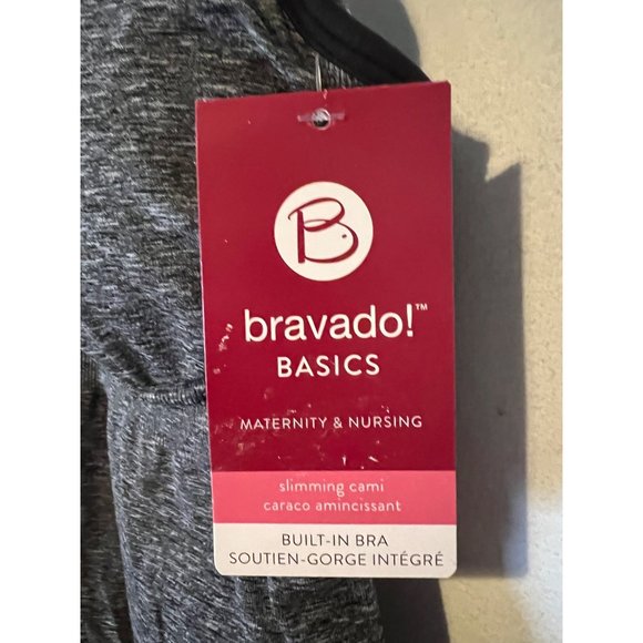Bravoado Nursing Cami Maternity Womens Size Small Gray Padded Bra NEW - Picture 2 of 8